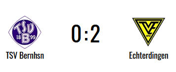 TSV Bernhausen - TV Echterdinge 0:2 (0:1)