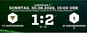 TV Echterdingen - Spfr.Dorfmerkingen 1:2 (1:0)