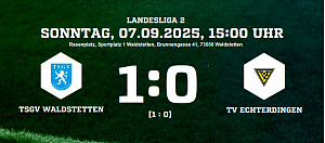 TSGV Waldstetten - TV Echterdingen 1:0 (0:0)