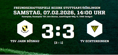 TSV Jahn Büsnau - TV Echterdingen 3:3 (2:1)