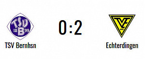 TSV Bernhausen - TV Echterdinge 0:2 (0:1)
