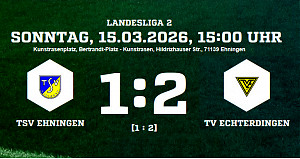 TSV Ehningen - TV Echterdingen 1:2 (1:2)
