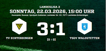 TV Echterdingen - TSGV Waldstetten 3:1