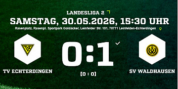 TV Echterdingen vs. SV Waldhausen 0:1 (0:0)