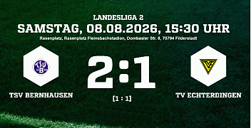 TSV Bernhausen - TV Echterdingen 2:1 (1:1)
