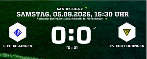 1.FC Eislingen - TV Echterdingen 0:0