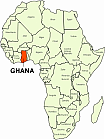 Afrika Ghana Karte